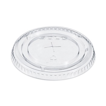 Dart 662TS Straw-Slot Lids for 9 - 20 oz. Cold Cups - Clear (100/Pack)