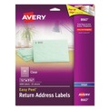 Labels | Avery 08667 Easy Peel 0.5 in. x 1.75 in. Mailing Labels with Sure Feed Technology - Matte Clear (2000/Pack) image number 0