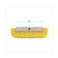 Just Launched | Boardwalk BWK3410 10 in. Brush Yellow Polypropylene Bristles Dual-Surface Scrub Brush image number 1