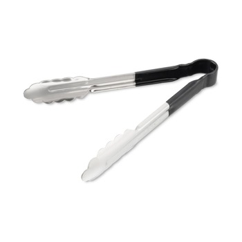 Carlisle 60756003 9.5 in. Stainless Steel Dura-Kool Tongs - Silver/Black