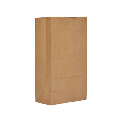 Food Service | General BAG GX12 7.06 in. x 4.5 in. x 13.75 in. 57 lbs. Capacity Grocery Paper Bags - Size 12 Kraft (1000/Bundle) image number 0