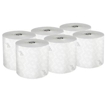 Scott 25703 1-Ply 1150 ft. Pro Hard Roll Paper Towels with Elevated Scott Design for Scott Pro Dispenser - Gray Core Only (6/Carton)