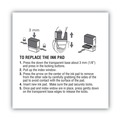 Stamps & Stamp Supplies | COSCO 2000PLUS 065475 3.13 in. x 0.25 in. Replacement Ink Pad for 2000PLUS 1SI60P - Black image number 3