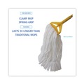  | Boardwalk BWK8002 Enviro Clean Looped Mop Head With Tailband - Medium, White (12/Carton) image number 4