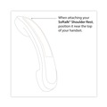 Office Phones & Accessories | Softalk 00102 Softalk 2.63 in. x 7.5 in. x 2.25 in. Standard Telephone Shoulder Rest - Charcoal image number 2