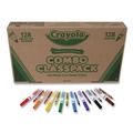 Arts & Crafts Supplies | Crayola 523349 Crayons and Markers Combo Classpack - 8 Colors (256/Set) image number 4