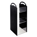 Linen and Table Accessories | Vertiflex Commercial Grade VFCT-18 6.13 in. x 8 in. x 18 in. 6-Compartment Compact Condiment Organizer - Black image number 0