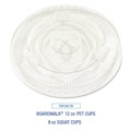 Cups and Lids | Boardwalk BWKPET912STRAW Crystal-Clear Cold Cup Straw-Slot Lids Fits 9 oz. Squat and 12 oz. PET Cups (1000/Carton) image number 9