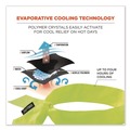 Safety & First Aid | Ergodyne 12301 Chill-Its 6700 Cooling Bandana Polymer Tie Headband, One Size Fits Most, Lime image number 1