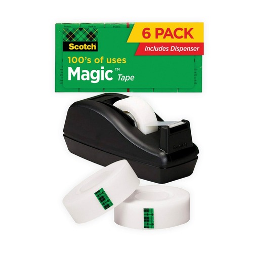 Just Launched | Scotch C-40 1 in. Core Attached Heavily Weighted Deluxe Desktop Tape Dispenser - Black image number 0