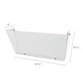 Desktop Organizers | Deflecto 63201 Unbreakable DocuPocket 14.5 in. x 3 in. x 6.5 in. Letter Size Wall File - Clear image number 7
