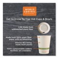 Cups and Lids | World Centric CUSU12 12 oz. NoTree Paper Hot Cups - Natural (1000/Carton) image number 4
