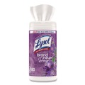 Hand Wipes | LYSOL Brand 19200-56264 Disinfecting Wipes, 1-Ply, 7 x 7.25, Lavender and Cotton Blossom, White, 80 Wipes/Canister, 6 Canisters/Carton image number 1