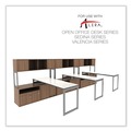 Office Filing Cabinets & Shelves | Alera ALELS583020WA Open Office Series 29.5 in. x 19.13 in. x 22.88 in. 2-Drawer Low File Cabinet Credenza - Walnut image number 8