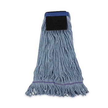 Boardwalk BWK903BL Loop-End Cotton with Scrub Pad Mop Head - Large (12/Carton)
