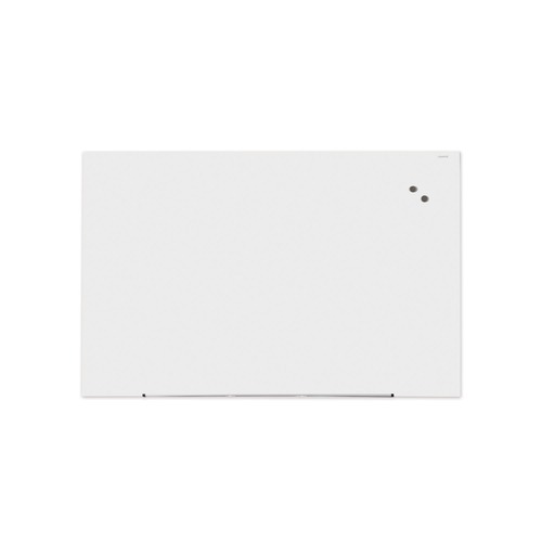 White Boards | Universal UNV43204 Frameless 72 in. x 48 in. Magnetic Glass Marker Board - White image number 0