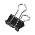 Binding Spines & Combs | Universal UNV11140 Binder Clips with Storage Tub - Small, Black/Silver (40/Pack) image number 1