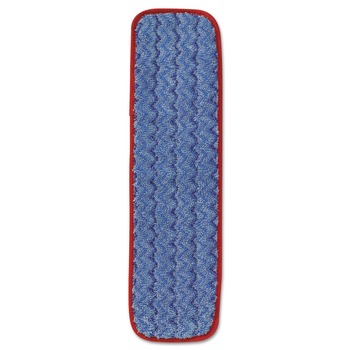 Rubbermaid Commercial FGQ41000RD00 18-1/2 in. x 5 1/2 in. x 1/2 in. Microfiber Wet Mopping Pad - Red