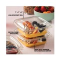 Bowls and Plates | Pactiv Corp. SAC0732 EarthChoice 32 oz. 7 in. x 7 in. x 2 in. Square Recycled Plastic Bowl - Clear (300/Carton) image number 6