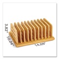 Back to School Sale | Officemate 71002 Bamboo Large File Sorter 9 Sections A6/A7/A8/A9/Legal/Letter/Tabloid Size Files 14.09 x 10.04 x 3.82 Brown image number 1