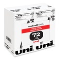 Pens | uni-ball 2013567 ONYX 0.7 mm Strick Roller Ball Pen - Black Ink/Black Barrel/Fine (72/Pack) image number 0