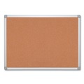 Office Presentation Supplies | MasterVision CA051790 Earth 48 in. x 36 in. Cork Board - Tan Surface/Satin Aluminum Frame image number 0