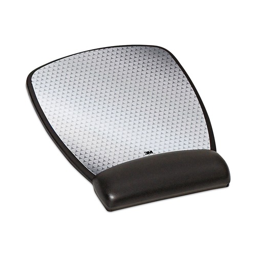 Mouse Pads & Wrist Support | 3M MW309LE 8.6 in. x 6.75 in. Antimicrobial Gel Compact Mouse Pad with Wrist Rest - Black image number 0