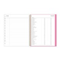 Notebooks & Pads | Blue Sky BLS128691 11 in. x 8.5 in. 12-Month (Jul 2025-Jun 2026) Roosevelt Pink Academic Weekly/Monthly Planner - Pink/Gray Cover image number 6