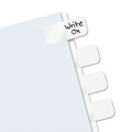 Dividers & Tabs | Redi-Tag B31010 1 in. Wide 1/5-Cut Customizable Handwrite Only Legal Index Tabs - White (416/Pack) image number 1
