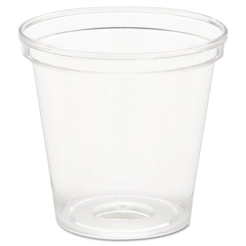  | WNA WNA P10 1 oz. Comet Plastic Portion/Shot Glass - Clear (50/Pack, 50 Packs/Carton) image number 0