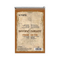 Notebooks & Pads | TOPS 74690 Second Nature 6 in. x 9 in. Sheets Gregg Rule Recycled Notepads - Brown Cover image number 0
