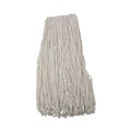 Just Launched | Boardwalk BWK224RCT 24 oz. Rayon Premium Cut-End Wet Mop Heads - White (12/Carton) image number 0