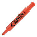 Highlighters | Avery 24050 HI-LITER Desk-Style Chisel Tip Highlighters - Fluorescent Orange Ink/Black Barrel (1-Dozen) image number 1