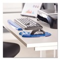 Mouse Pads & Wrist Support | Fellowes Mfg Co. 91137 Gel Crystals 18.5 in. x 2.25 in. Keyboard Wrist Rest - Blue image number 2