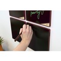 Bulletin Boards | Boogie Board VT0360001 VersaTiles 8.25 in. x 8.25 in. Plastic Frame Memo Board - Black Surface/Red Frame image number 1