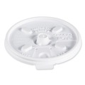  | Dart 8FTL Lift 'n' Lock 8 oz. Foam Cup and Container Lids - White (1000/Carton) image number 0