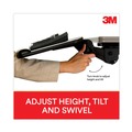 Mouse Pads & Wrist Support | 3M AKT80LE Knob Adjust Keyboard Tray with Highly Adjustable Platform - Black image number 3