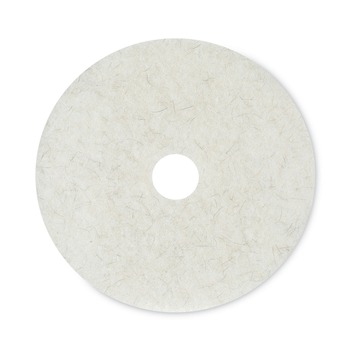 CLEANING AND SANITATION | Boardwalk BWK4020NAT 20 in. Diameter Burnishing Floor Pads - Natural White (5/Carton)