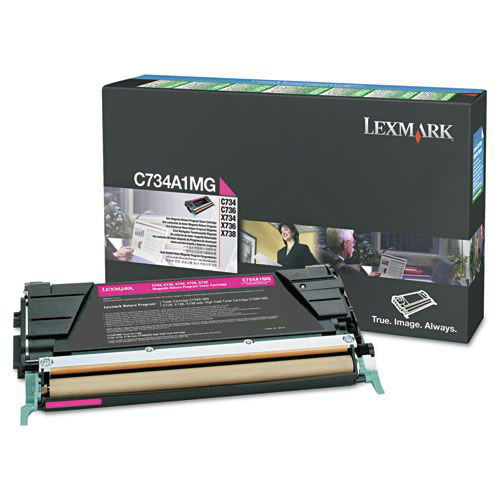 Ink & Toner | Lexmark X748H1MG Return Program 10,000 Page-Yield High-Yield Toner - Magenta image number 0