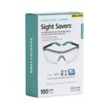 Cleaning & Janitorial Supplies | Bausch & Lomb 8576 Sight Savers 8 in. x 5 in. Pre-Moistened Anti-Fog Tissues with Silicone (100/Box) image number 1