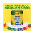 Washable Markers | Crayola 585100 Super Tips Fine/Broad Washable Markers - Assorted Colors (100/Set) image number 7