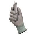 Cleaning Gloves | Ansell KCC13825 EN388: 4X42B 9 in. Long G60 Level 3 Economy Cut Resistant Gloves - Large (Size 9), Gray/Marled Gray (12 Pairs/Carton) image number 3