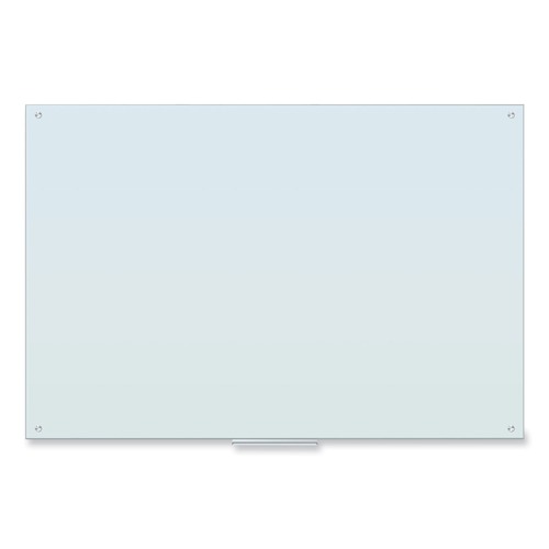 White Boards | U Brands 2301U00-01 70 x 47 Glass Dry Erase Board - White Surface image number 0