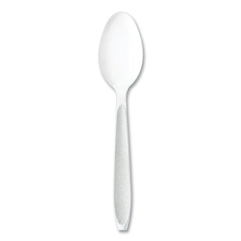 CUTLERY | SOLO HSWTX-0007 Impress Heavyweight Full-Length Polystyrene Cutlery Spoon - White (100/Box)