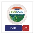 Bowls and Plates | Hefty RFP D71016 ECOSAVE 10.13 in. Diameter Plate Sugarcane Tableware - White (12/Carton) image number 4