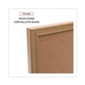 Mailroom Equipment | Universal 43602-UNV 24 in. x 18 in. Cork Board with Oak Style Frame - Tan Surface image number 7