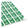 Dividers & Tabs | Smead 67926 Yearly End Tab File Folder Labels 0.5 x 1 Green 25/Sheet 10 Sheets/Pack image number 2