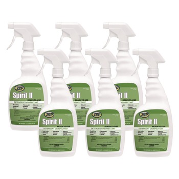 Zep Professional 67909 32 oz. Spray Bottle Spirit II Ready-to-Use Disinfectant - Citrus Scent (12/Carton)