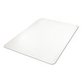 Office Chair Mats | Deflecto CM21442FPC 46 in. x 60 in. All Day Use Chair Mat for Hard Floors - Rectangle Clear image number 1