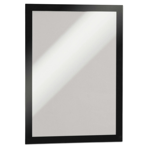 Office Presentation Supplies | Durable 476801 8.5 in. x 11 in. DURAFRAME Sign Holder - Black Frame (2/Pack) image number 0